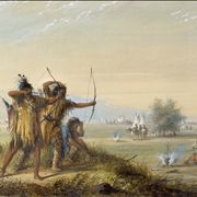 Picture Of Snake Indians With Bows And Arrows
